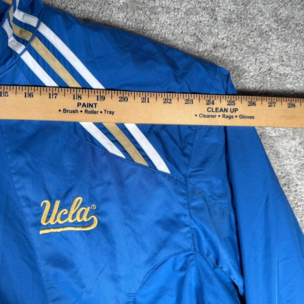 Adidas UCLA Bruins Men's XXL Blue Full Zip Track Windbreaker Jacket READ